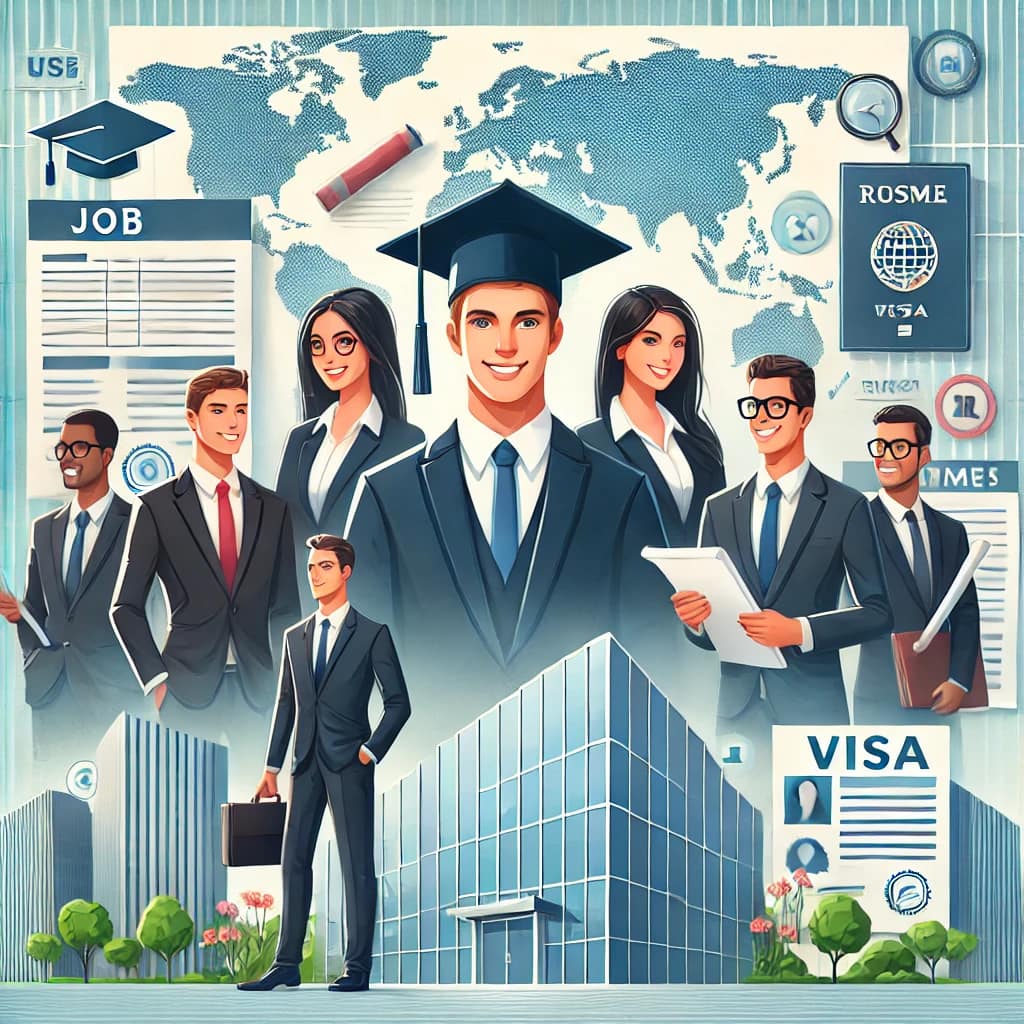 International students facing entry-level job challenges, showcasing networking and resume strategies.